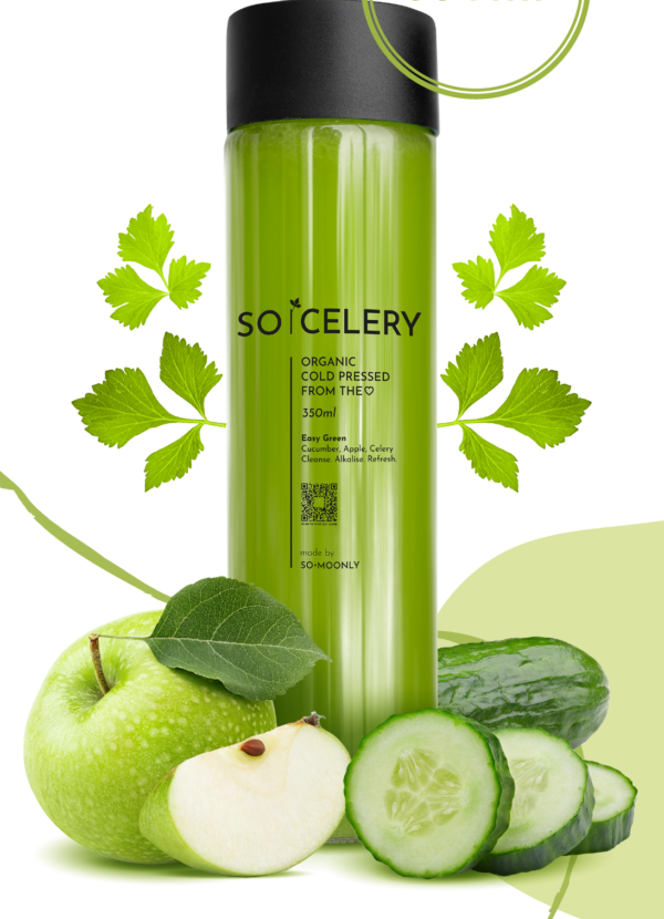 Easy Green (Celery, Green Apple, Cucumber) Juice Bottle